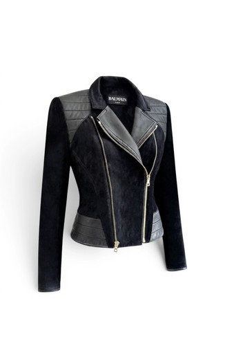Veste balmain femme cuir - balmain,