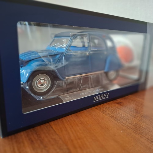 Citroen 2cv azam bleu - bleu, cyclades