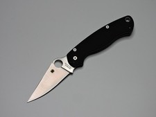 Folding Knife in Spyderco Style ParaMilitary 2, G10 Handle Compression Lock EDC