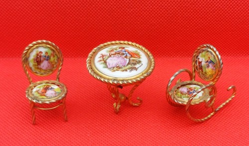 Meubles miniatures porcelaine - meubles,