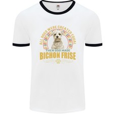 Un T-Shirt Ringer Pour Homme De Bichon Frise