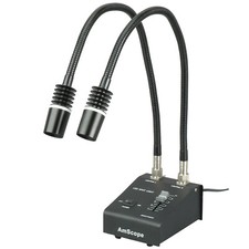 Amscope Double Col De Cygne Illuminant Puissant 6 W Double LED Lumière Ajustable