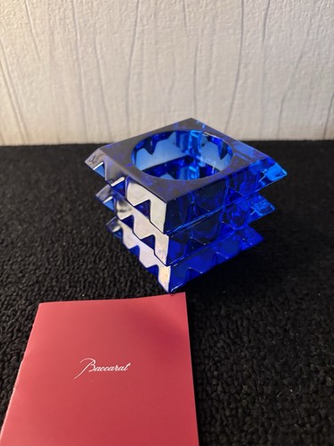 Bougeoir photophore bleu