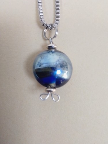 Collier pendentif perle ronde