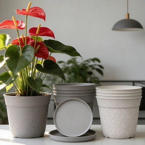 Pot fleurs plastique for - fleurs,