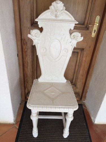 Chaise bois massif sculpte - bois,