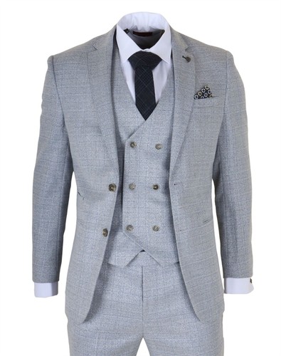 Homme bleu clair carreaux - bleu,