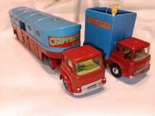corgi toys lot de 2 camions bedford cirque chipperfields circus jouet ancien 