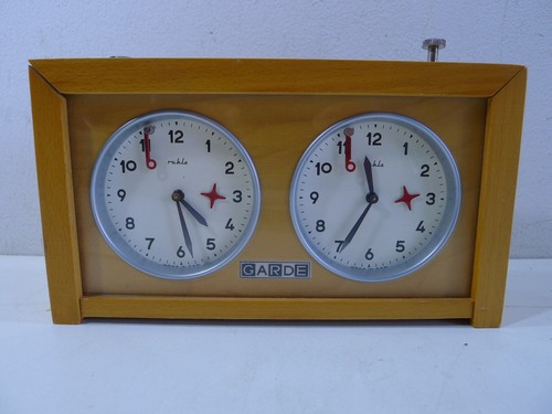Ancienne pendule jeu échecs - ancienne,
