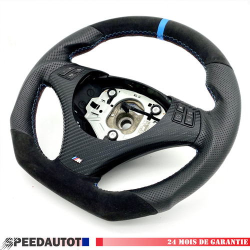 Volant aplati cuir bmw - volant,