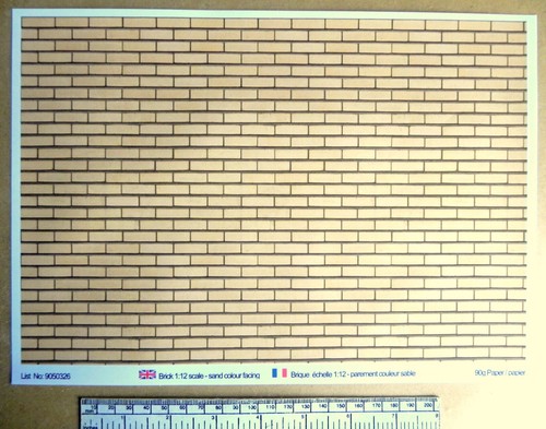Papier brique parement - –,