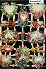 # BRIGHT IMAGES # EF 7354 Flowers & Doves & Heart, Beautiful Bow For WEDDING