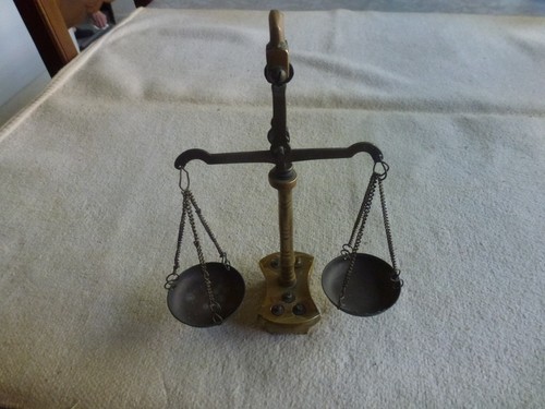 Ancien trebuchet bronze - ancien,