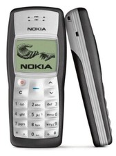 Nokia 1100 Black Unlocked GSM900/1800MHz Genuine Cell phone- Very Good Condition