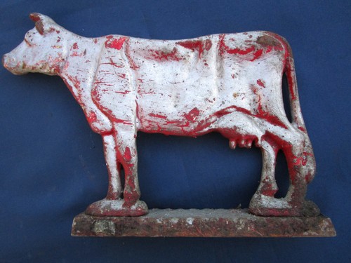 Vache ancienne fonte - , peint