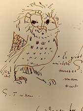 Tableau ancien dessin encre