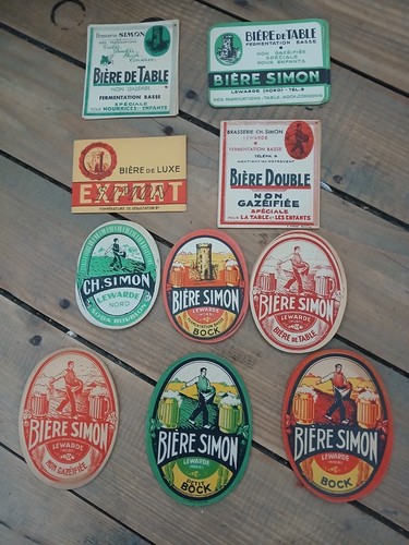 Lot étiquettes brasserie - étiquettes,