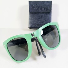 Ray Ban RB4105 Green Folding Wayfarer Unisex Collapsible Sunglasses Italy w/Case