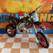 Metal Mulisha Rockstar Energy Dirt Bike Brain Deegan Model 1:6 Scale Black/Gold