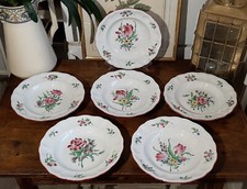 6 Assiettes creuses Lunéville Réverbère (lot1)