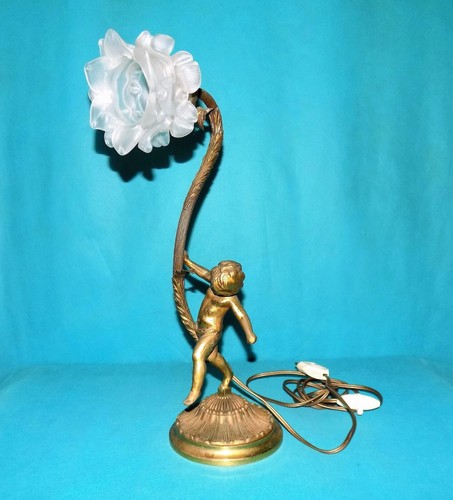 Lampe ancienne laiton - laiton, avec