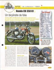 Fiche Moto : HONDA CB 350 K1