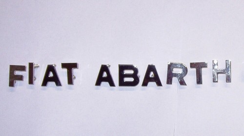 écriture fiat abarth - fiat,