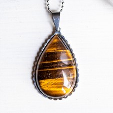 Pendentif Goutte OEIL DE TIGRE