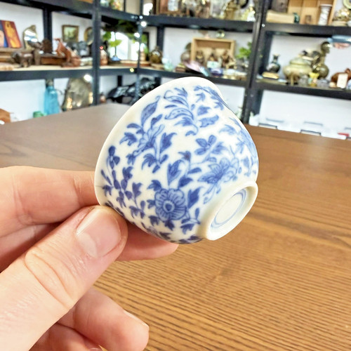 Bol chinois bleu blanc - bol,