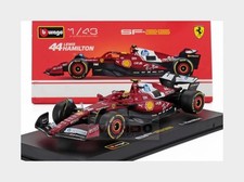 1:43 BURAGO Ferrari F1 Sf-25 #44 2025 Lewis Hamilton +Pilot & Showcase BU36852-H