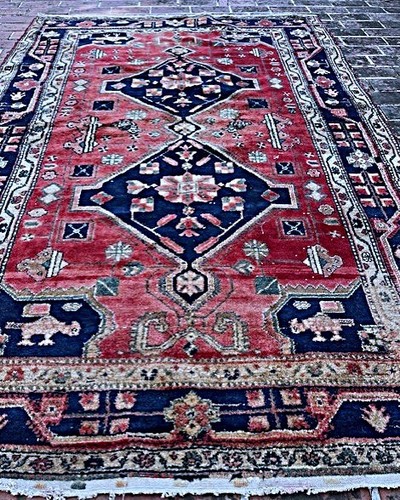 Ancien tapis kazak - kazak, fait