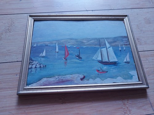 Tableau peinture huile sur - huile,