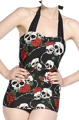 Maillot bain banned - de, skull