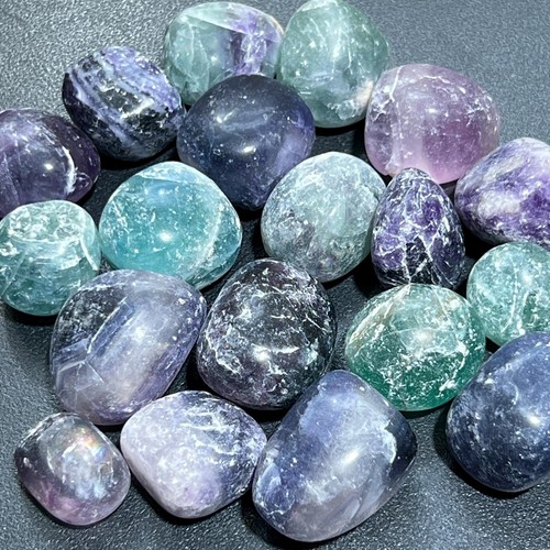 Rainbow fluorite crystal - rainbow,