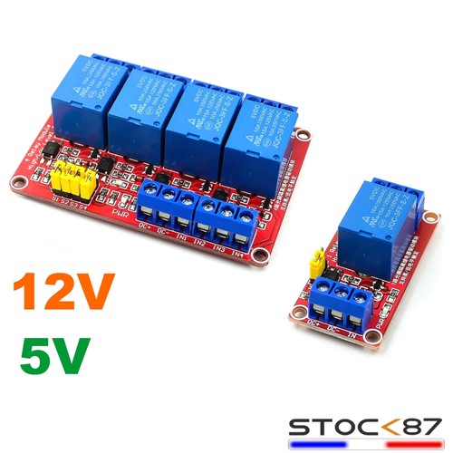 Module relais 12v - 5v, ou