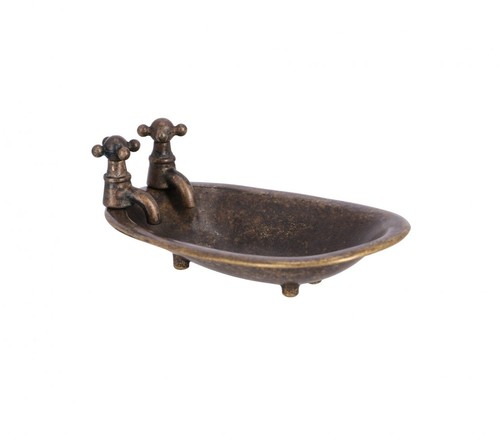 Porte savon laiton brunie - laiton,