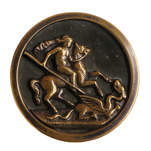 Bouton ancien historié st - -,