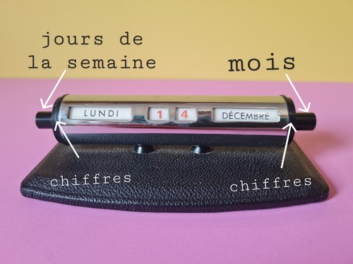 Calendrier perpetuel rouleau - calendrier,