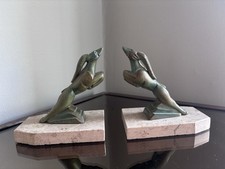 Hippolyte MOREAU (1832-1926) Serre-livres Animalier    Signé