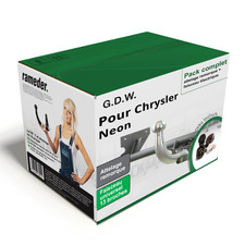 Pack Attelage G.D.W. pour Chrysler Neon 99-06 Amovible + Faisceau uni 13 broches