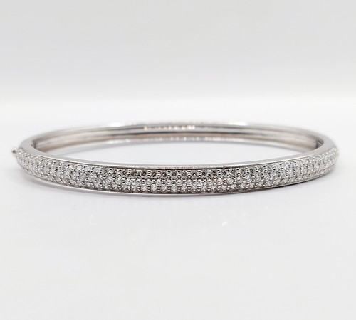Bracelet jonc blanc - blanc, et
