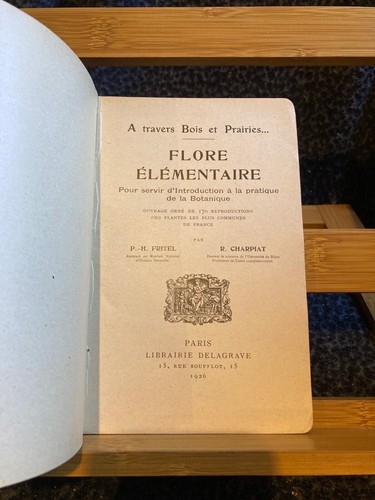 Fritel r charpiat - charpiat, flore
