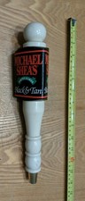 VINTAGE MICHAEL SHEA'S BLACK & TAN BEER TAP HANDLE VGC