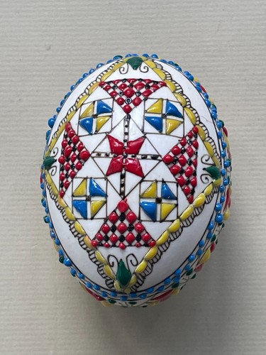 Véritable oeuf peint paques - oeuf,