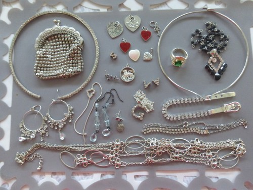 Lot bijoux fantaisie - bijoux, 150gr