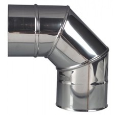 Coude inox à 90° - simple paroi - secteurs lisses - diamètre 180 mm TEN