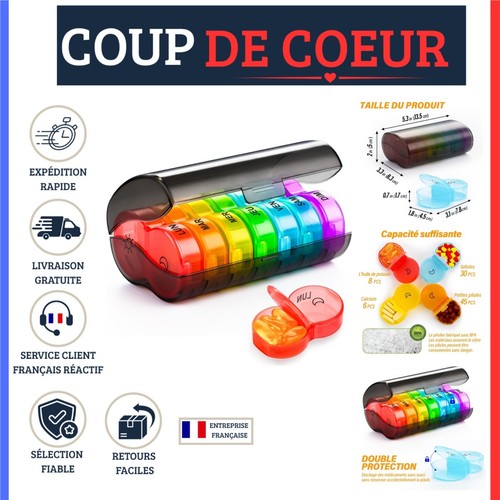 Pilulier semainier jours 14 - jours,