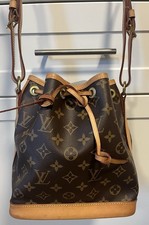 Louis Vuitton Noé Bucket Drawstring Bag BB Brown Monogram Canvas Hobo Metis