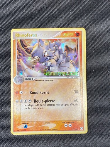 Carte pokémon rhinoferos - pokémon,
