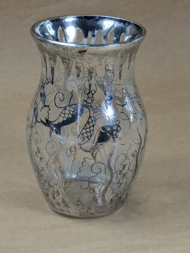 Ancien vase verre décor - ancien,